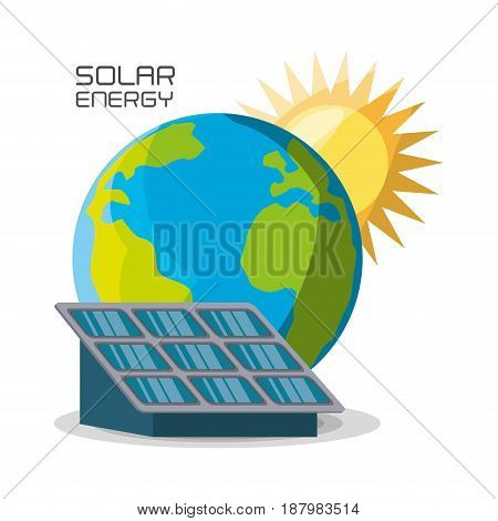 concept releated with solar power, vector illustration