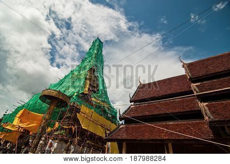 The Restoration Repairs Phra That Chae Haeng, Nan Province, Thailand