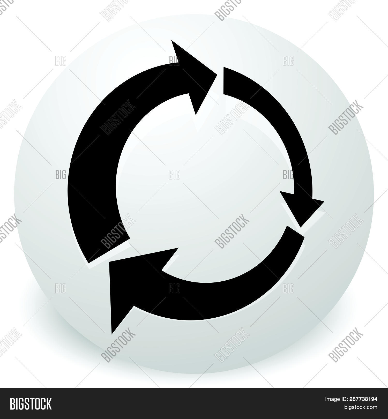 Icon Circular Arrow Vector & Photo (Free Trial) | Bigstock