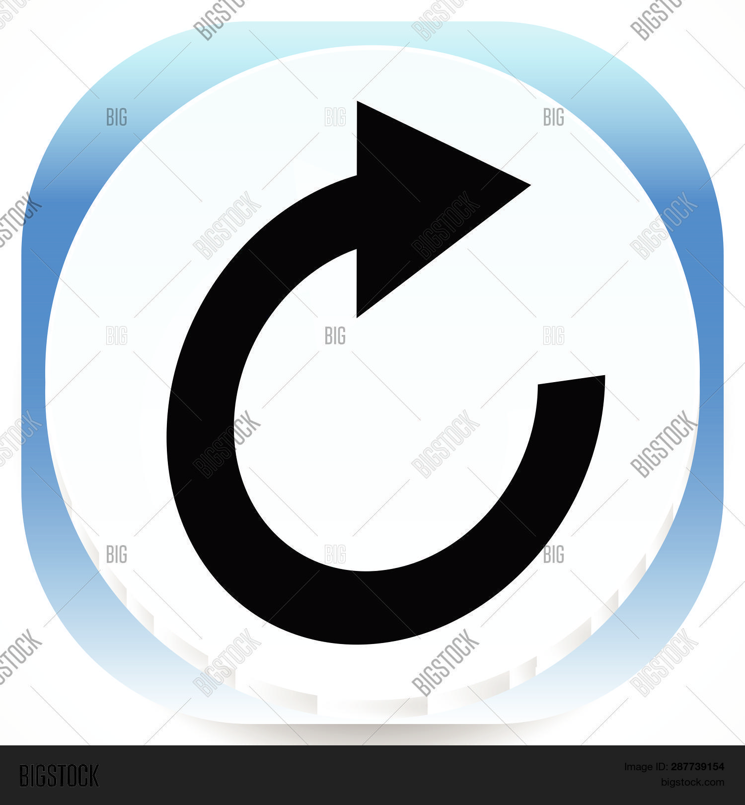 Circular Arrow Icon. Vector & Photo (Free Trial) | Bigstock