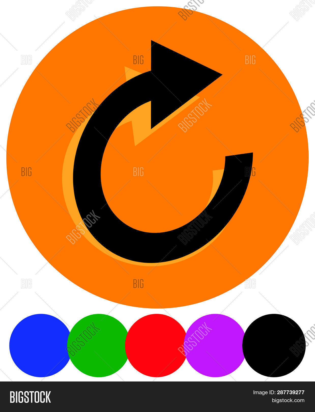 Circular Arrow Icon. Vector & Photo (Free Trial) | Bigstock