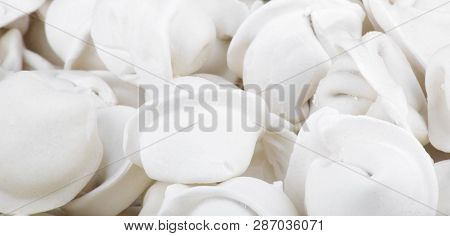 Many Of Meat Dumplings As Food Background