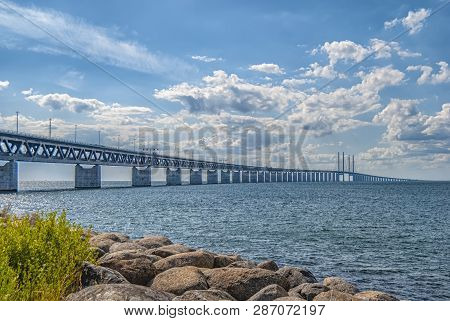 Oresundsbron From Rocky Beach