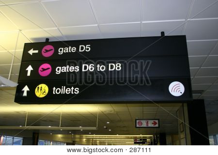 Flughafen-Zeichen