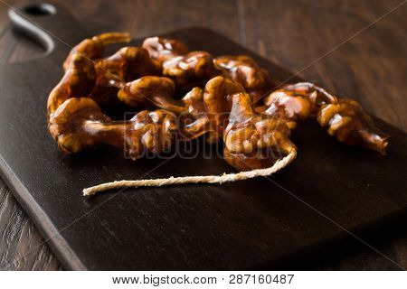 Turkish Cevizli Sucuk Churchkhela / Walnut Fruit Pulp Or Pestil.