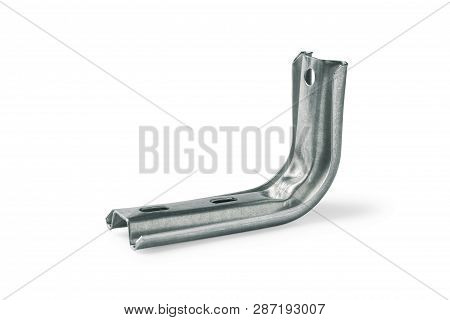 Rolled Steel Wall Bracket Isolated On White