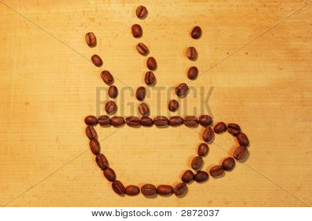 Sıcak aromalı kahve fincan