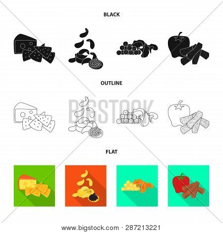 Vector Design Of Taste And Seasonin Symbol. Set Of Taste And Organic   Vector Icon For Stock.