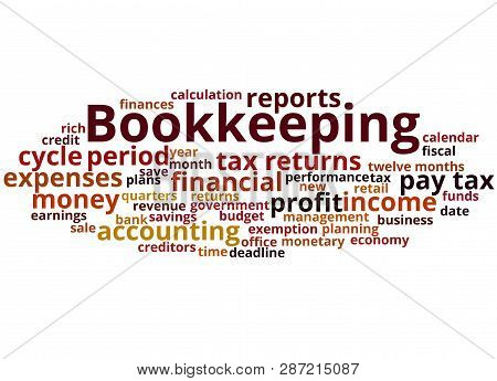 Bookkeeping Word Cloud Concept