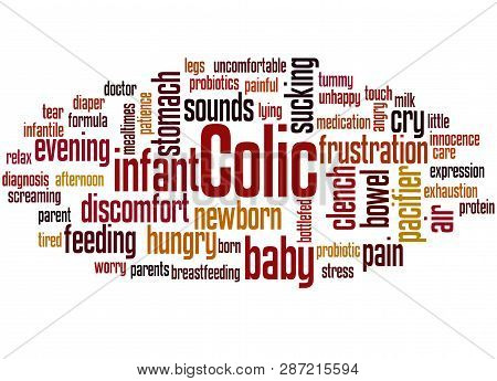Colic Infant Word Cloud Concept
