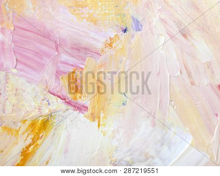 Abstract Atristic Oil Background. Oils On Canvas.