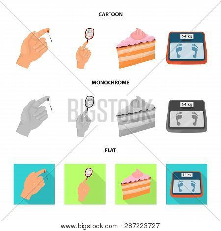 Vector Illustration Of Diet And Treatment  Symbol. Set Of Diet And Medicine Stock Vector Illustratio