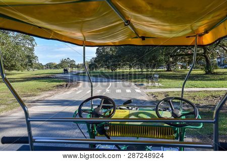 Quadracycle In New Orleans City Park
