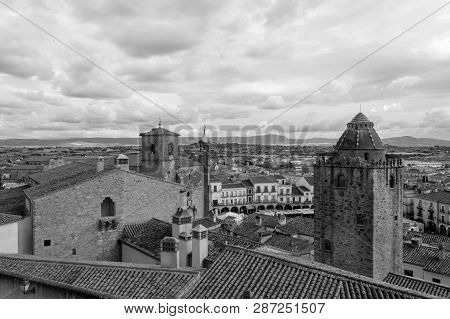 Views Of Trujillo From The Castle (spain)