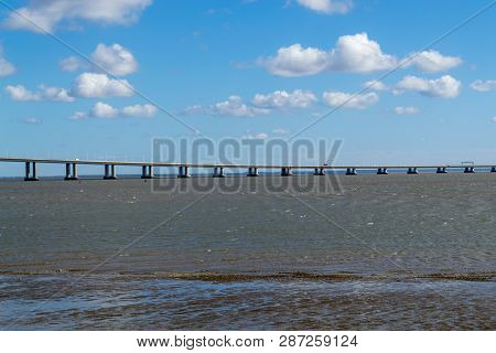Vasco Da Gama Bridge In Lisbon