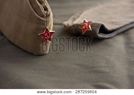 Part Of The Uniform Of The Soviet Soldier: Forage-cap