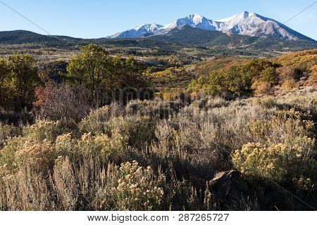 Mount Sopris 12,965 Is Located Within The White River National Forest.  Mount Sopris Is Part Of Maro