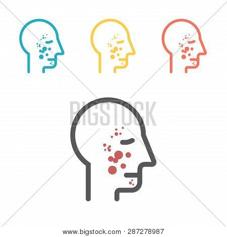 Rash Flat Icon. Vector Sign For Web Graphic