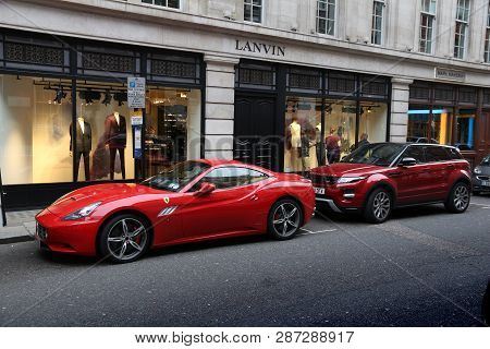 London, Uk - July 6, 2016: Tailor Shops At Savile Row In London. Savile Row Is A Street In Mayfair, 