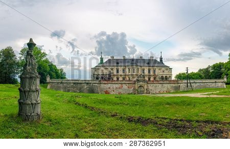 Panorama Of The South Part Of The Renaissance And Baroque Pidhirtsi Castle-fortress Built In The Mid