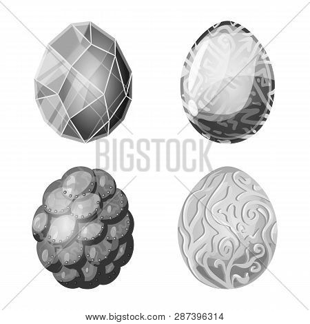 Vector Illustration Of Monster  And Fantasy Icon. Collection Of Monster  And Big Stock Vector Illust