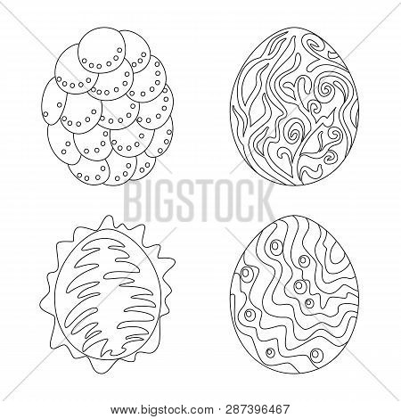 Vector Design Of Dinosaur  And Magic  Symbol. Set Of Dinosaur  And Fantasy Stock Vector Illustration