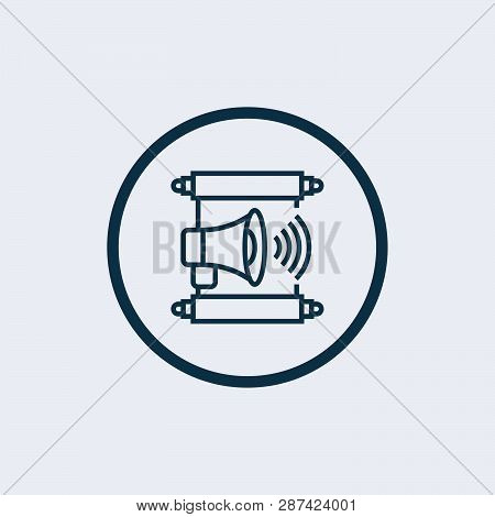 Announcer Icon Isolated On White Background. Announcer Icon Simple Sign. Announcer Icon Trendy And M