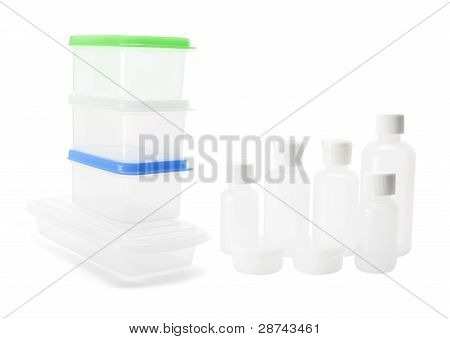 Plastik Kutular ve şişeler