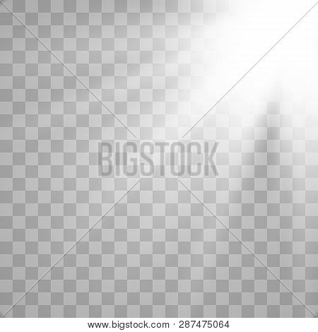 Sunlight Lens Flare Light Effect. Bright Beautiful Star. Vector Illustration Eps10