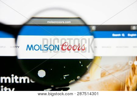 Los Angeles, California, Usa - 28 February 2019: Molson Coors Brewing Website Homepage. Molson Coors