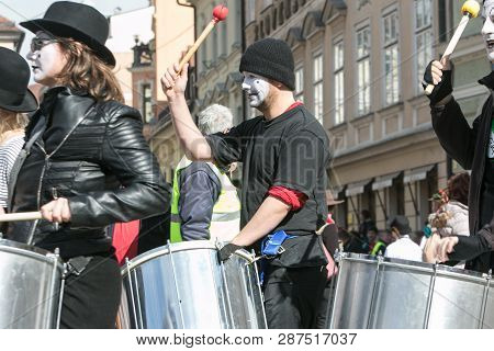 Ljubljana, Slovenia / Slovenia - February 02 2019: Carnival In Slovenia With Some Traditional Sloven