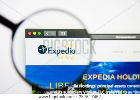 Los Angeles, California, Usa - 28 February 2019: Liberty Expedia Holdings Website Homepage. Liberty 