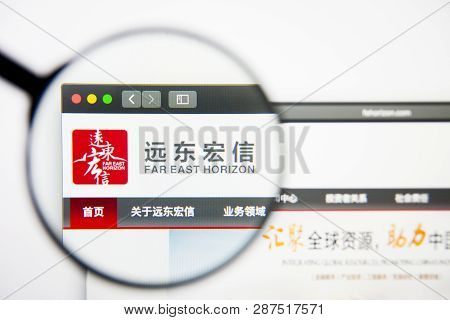Los Angeles, California, Usa - 28 February 2019: Far East Horizon Website Homepage. Far East Horizon