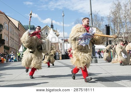 Ljubljana, Slovenia / Slovenia - February 02 2019: Carnival In Slovenia With Some Traditional Sloven
