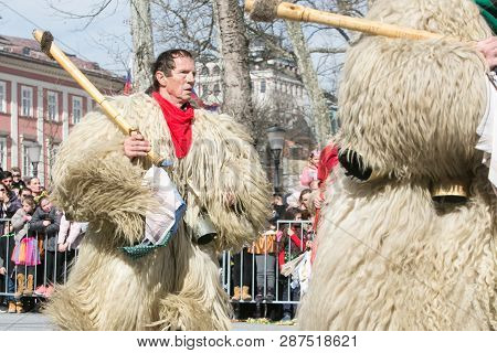 Ljubljana, Slovenia / Slovenia - February 02 2019: Carnival In Slovenia With Some Traditional Sloven