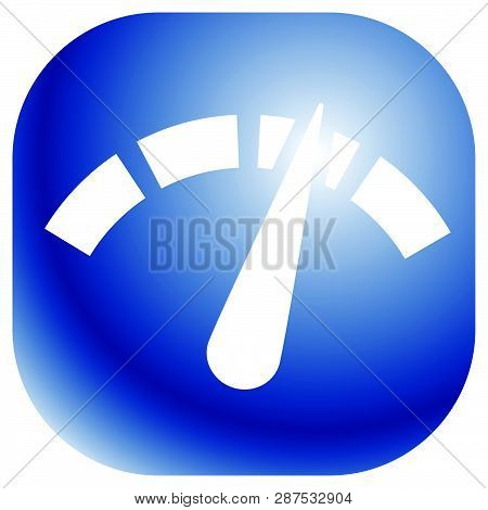 Icon With Gauge, Meter For Calibration, Indication, Level Themes