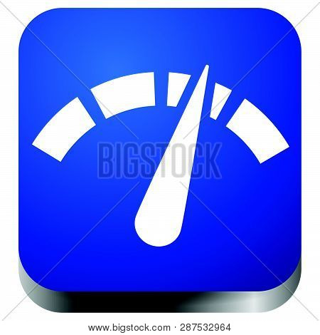 Icon With Gauge, Meter For Calibration, Indication, Level Themes