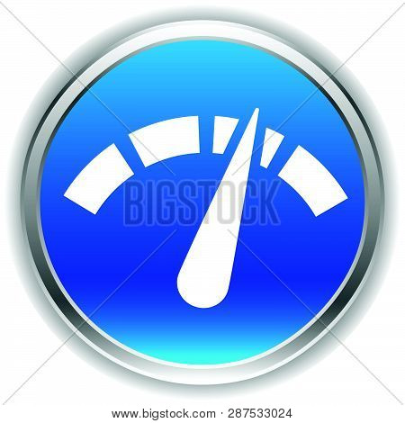 Icon With Gauge, Meter For Calibration, Indication, Level Themes