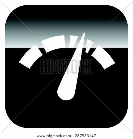 Icon With Gauge, Meter For Calibration, Indication, Level Themes