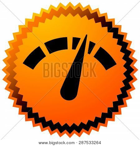 Icon With Gauge, Meter For Calibration, Indication, Level Themes