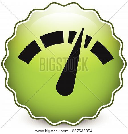 Icon With Gauge, Meter For Calibration, Indication, Level Themes