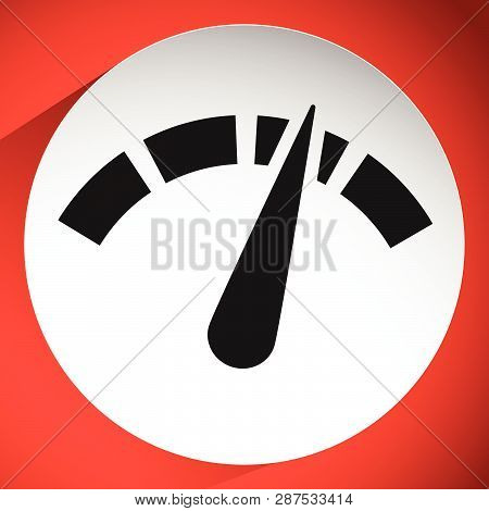 Icon With Gauge, Meter For Calibration, Indication, Level Themes