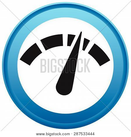 Icon With Gauge, Meter For Calibration, Indication, Level Themes