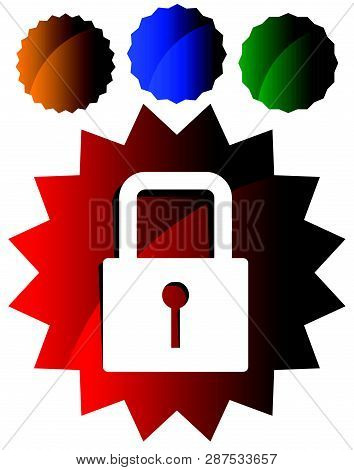 For Security, Prevention, Privacy Themes: Padlock Icon