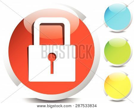 For Security, Prevention, Privacy Themes: Padlock Icon