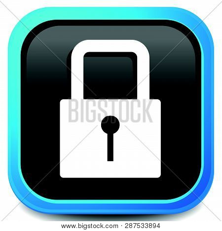 For Security, Prevention, Privacy Themes: Padlock Icon