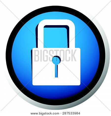 For Security, Prevention, Privacy Themes: Padlock Icon