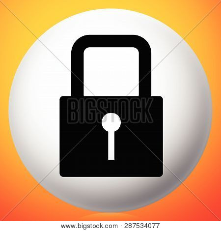 For Security, Prevention, Privacy Themes: Padlock Icon