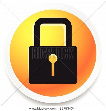 For Security, Prevention, Privacy Themes: Padlock Icon