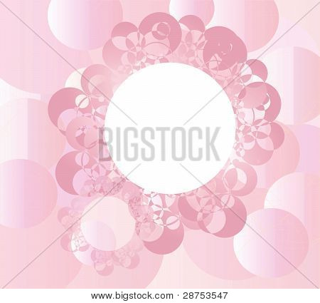 Różowy kwiat w Bubble
